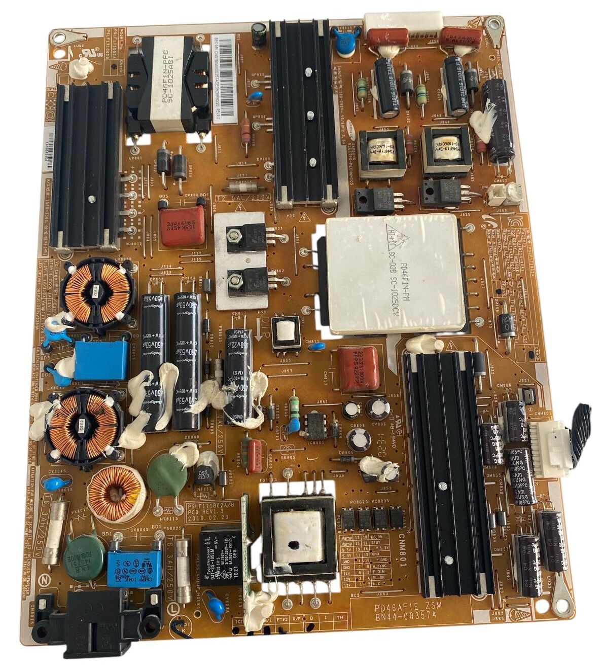 Samsung TV Güç Besleme Kartı (Power Supply) - BN44-00357A PSLF171B02A PD46AF1E_ZSM UE40C6000RW Orijinal