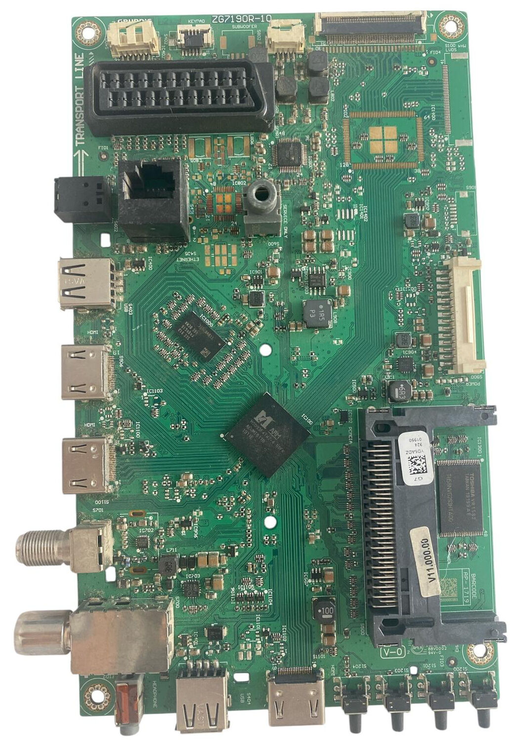 Arçelik ZG7190R-10 Anakart Orijinal A32L 6760 5B Grundig Beko G7 Şase 32 inç Main Board