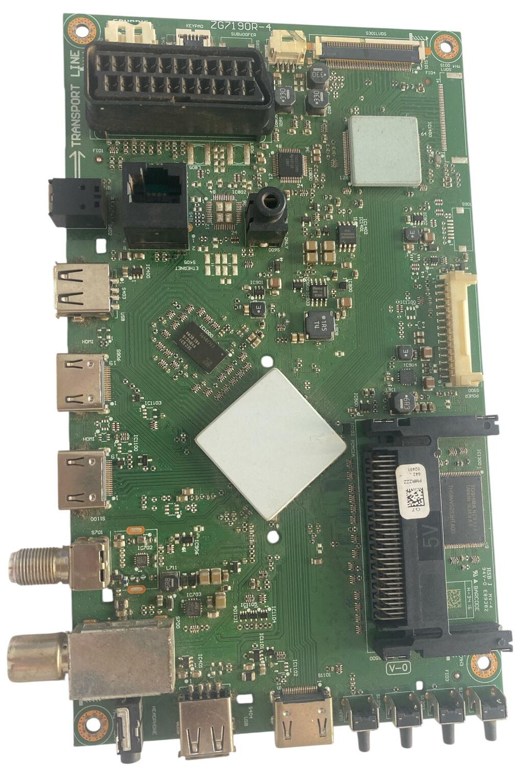 Arçelik ZG7190R-4 Anakart Orijinal A32L 6652 5W Grundig Beko G7 Şase 32 inç Main Board