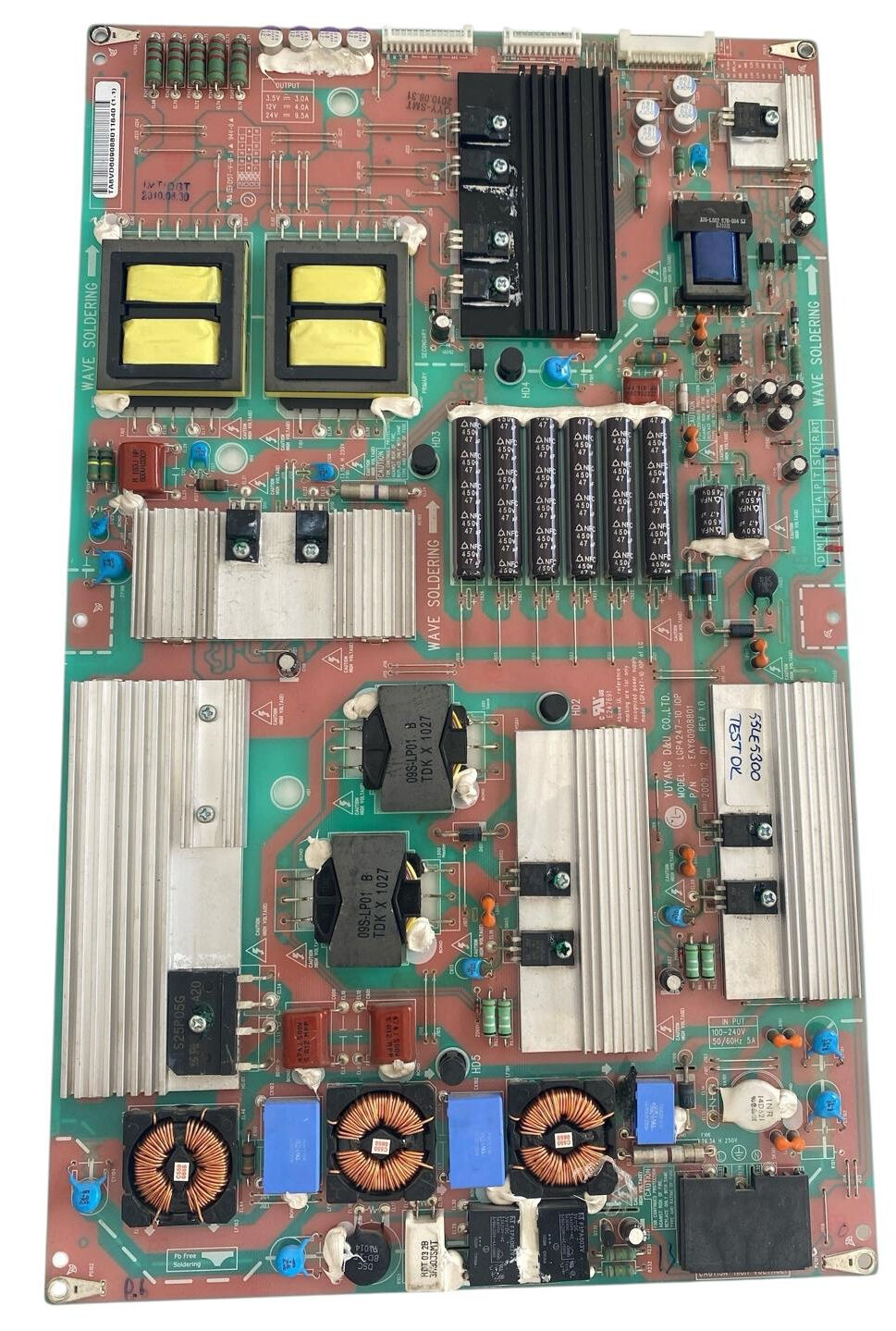 LG EAY60908801 Besleme Kartı Orijinal LGP4247-10 55LE5300 47LE5300 Power Board