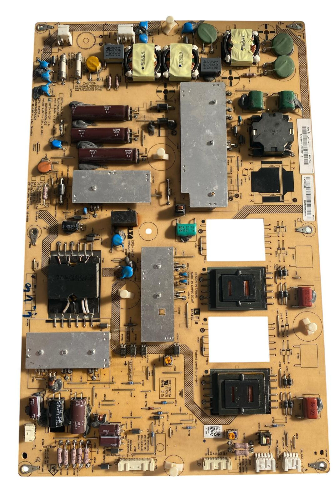 Sharp RUNTKA686WJQZ Besleme Kartı Orijinal DPS-141CP-1 A 2950257506 Power Board