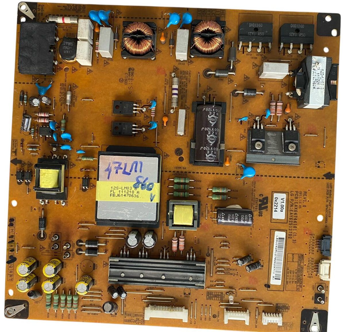 LG EAY62512702 Besleme Kartı Orijinal EAX64744101 (1.3) 47LM860V LGP4247H-12LP-P Power Board