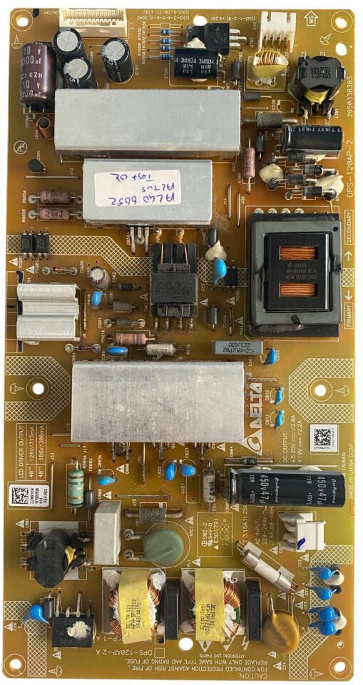 DPS-120AP-2 A Besleme Kartı Orijinal Delta DPS-120AP-2A 2950338303 AL40 6652 Arçelik Altus Power Board