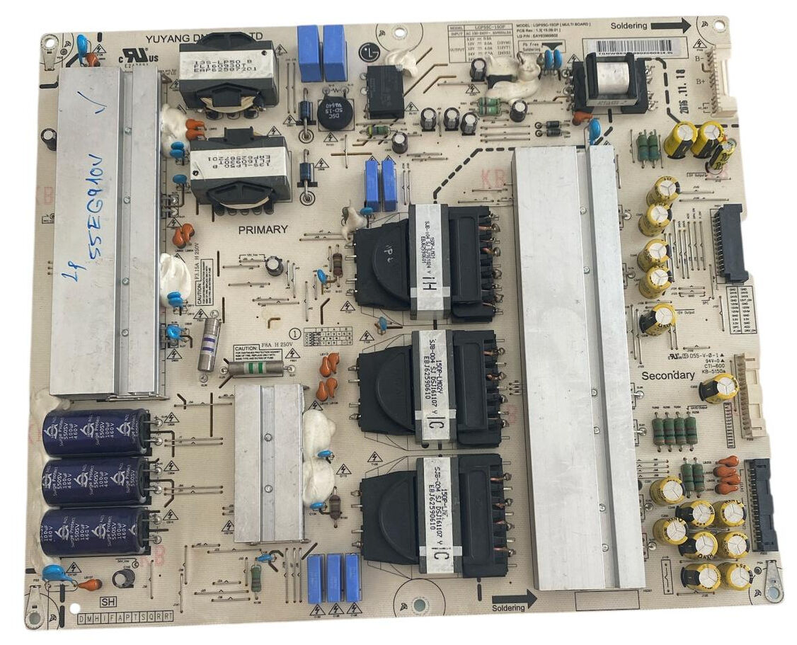 LG 55'' OLED TV Güç Besleme Kartı (Power Supply) - LGP55C-150P EAY63989802 55EG910V Orijinal