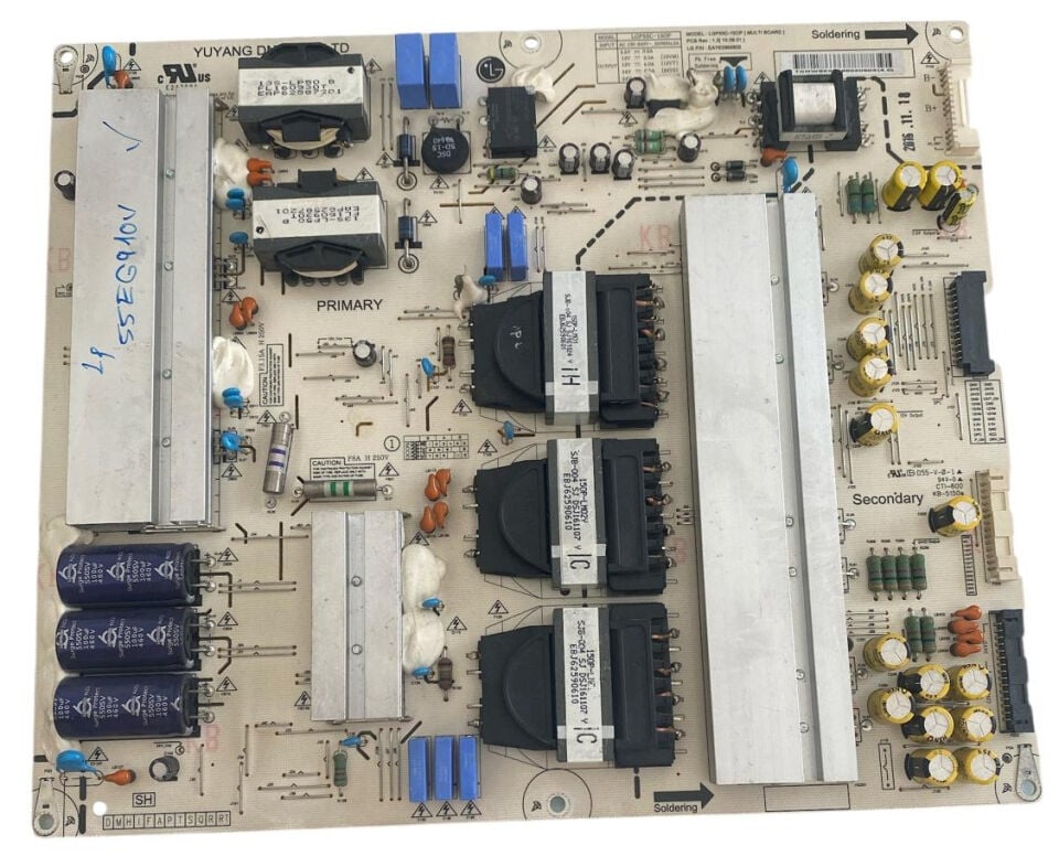 LG 55'' OLED TV Güç Besleme Kartı (Power Supply) - LGP55C-150P EAY63989802 55EG910V Orijinal