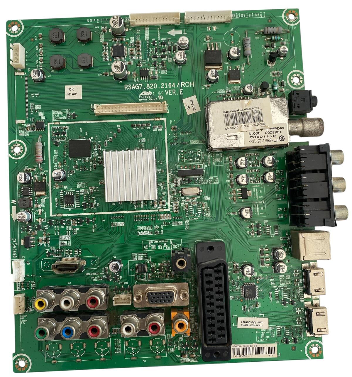 Hisense 40'' LCD / LED TV Ana Kart (Main Board) - RSAG7.820.2164 VER.E LCD40V78P Orijinal