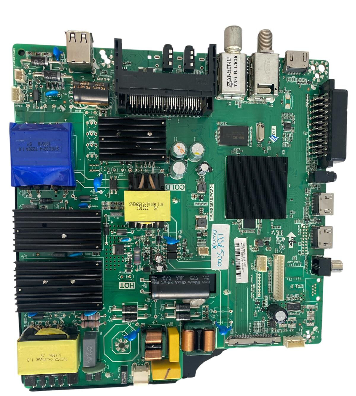 Awox U5000STR TP.MS3686.PC821 Ana Kart Besleme Kombine Orijinal Awox U5000 Main Board