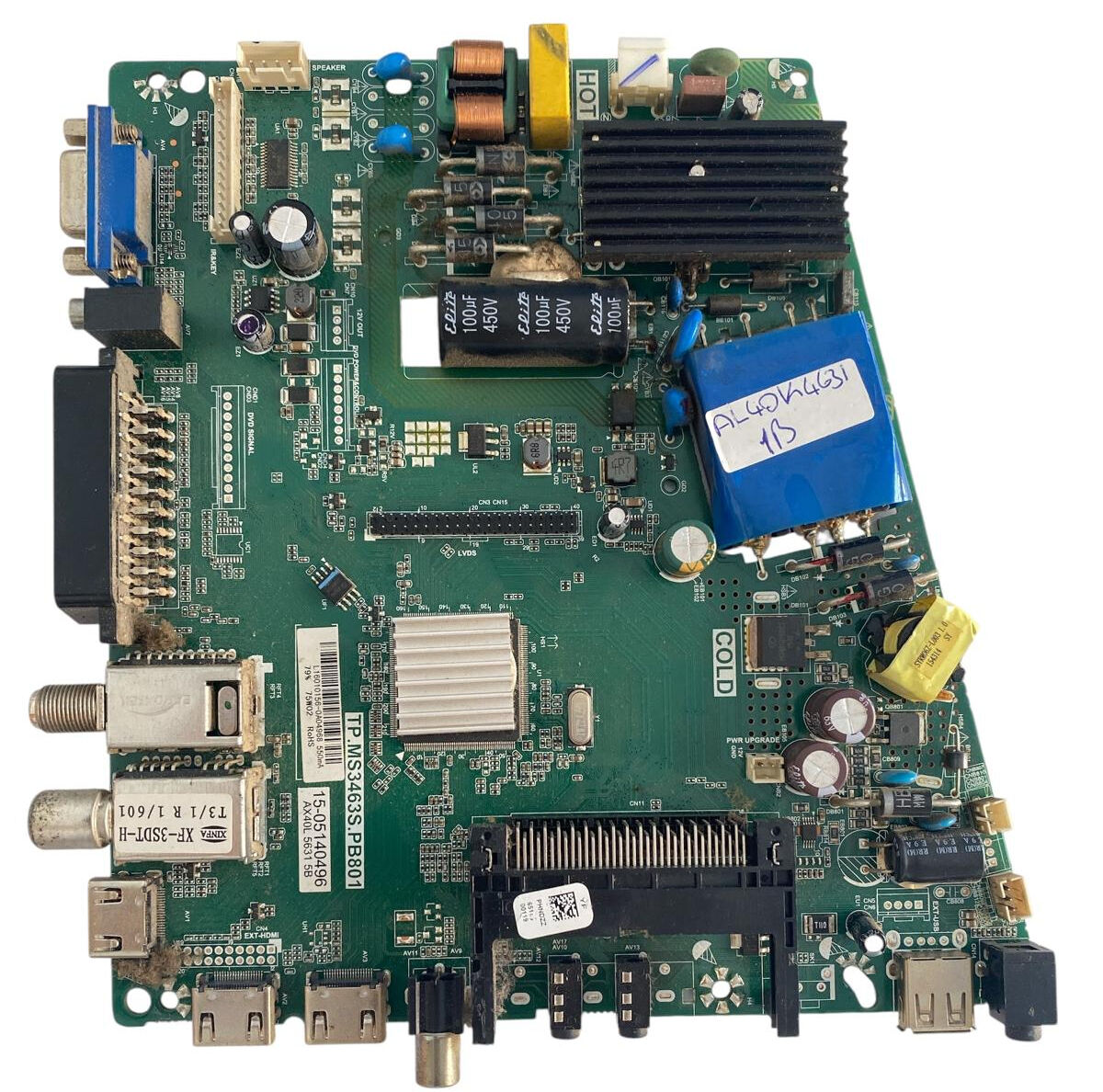 Altus AL40K4631 1B Ana Kart Besleme Kombine Orijinal TP.MS3463S.PB801 15-05140496 Main Board
