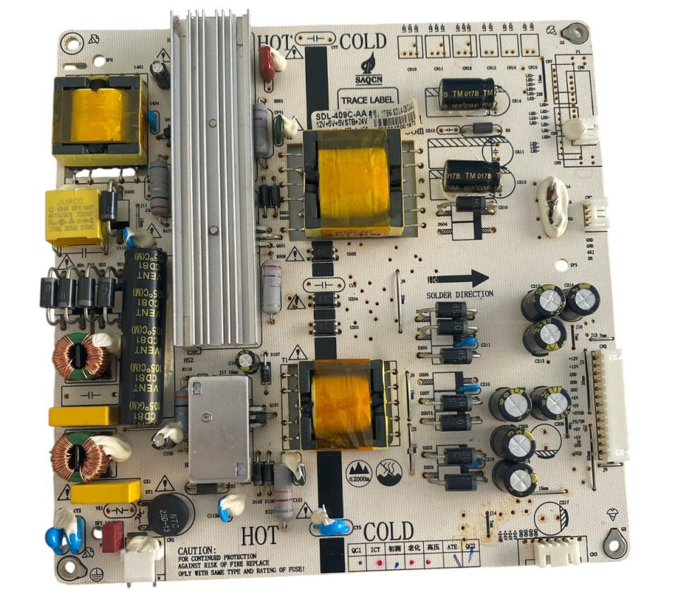 Sunny Axen SDL-409C-AA Besleme Kartı Orijinal Power Board 1786-SDL409C-AA AX055LVST59-AMF