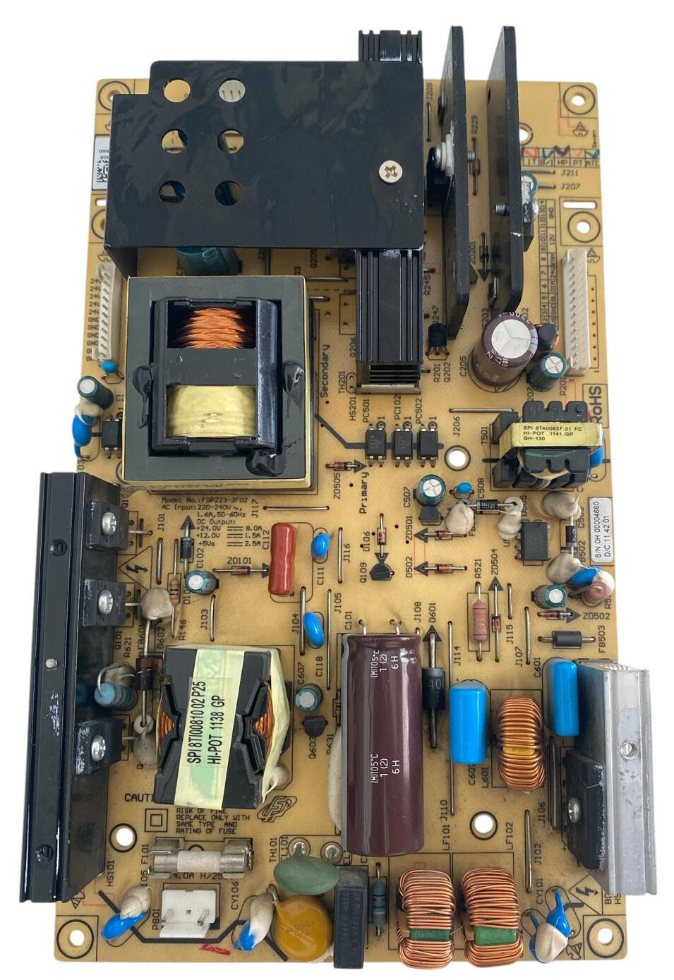 Arçelik Beko FSP223-3F02 Besleme Kartı Orijinal Power Board OH 00004660 YZX910R 24V 12V 5V