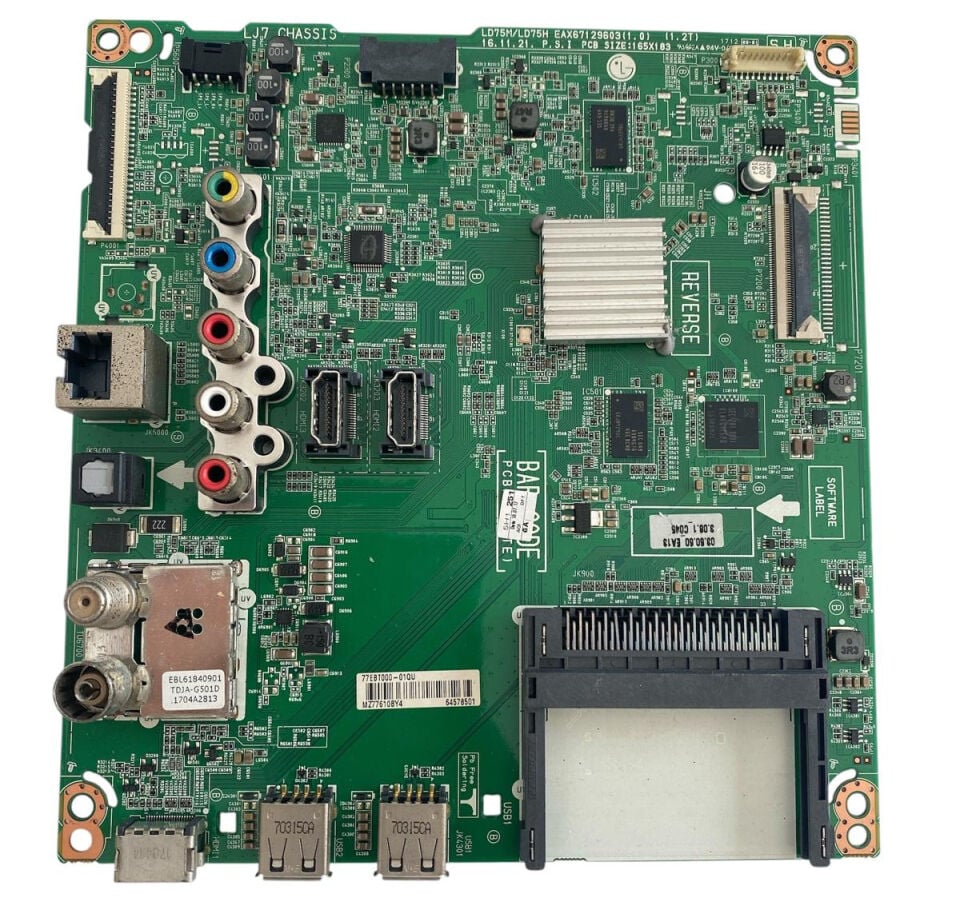 LG EAX67129603(1.0) Ana Kart Orijinal 64578501 LJ7 Chassis TDJA-G501D Main Board