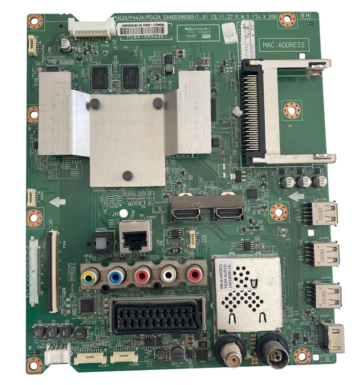 LG EAX65399305(1.0) Ana Kart Orijinal EBT62804801 PU42A TDJM-G101D Main Board