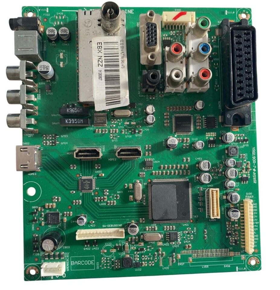 Arçelik Beko Grundig YRQ190R-7 Ana Kart Orijinal EBX NZZ 91282827 SZ 32 S914 Main Board