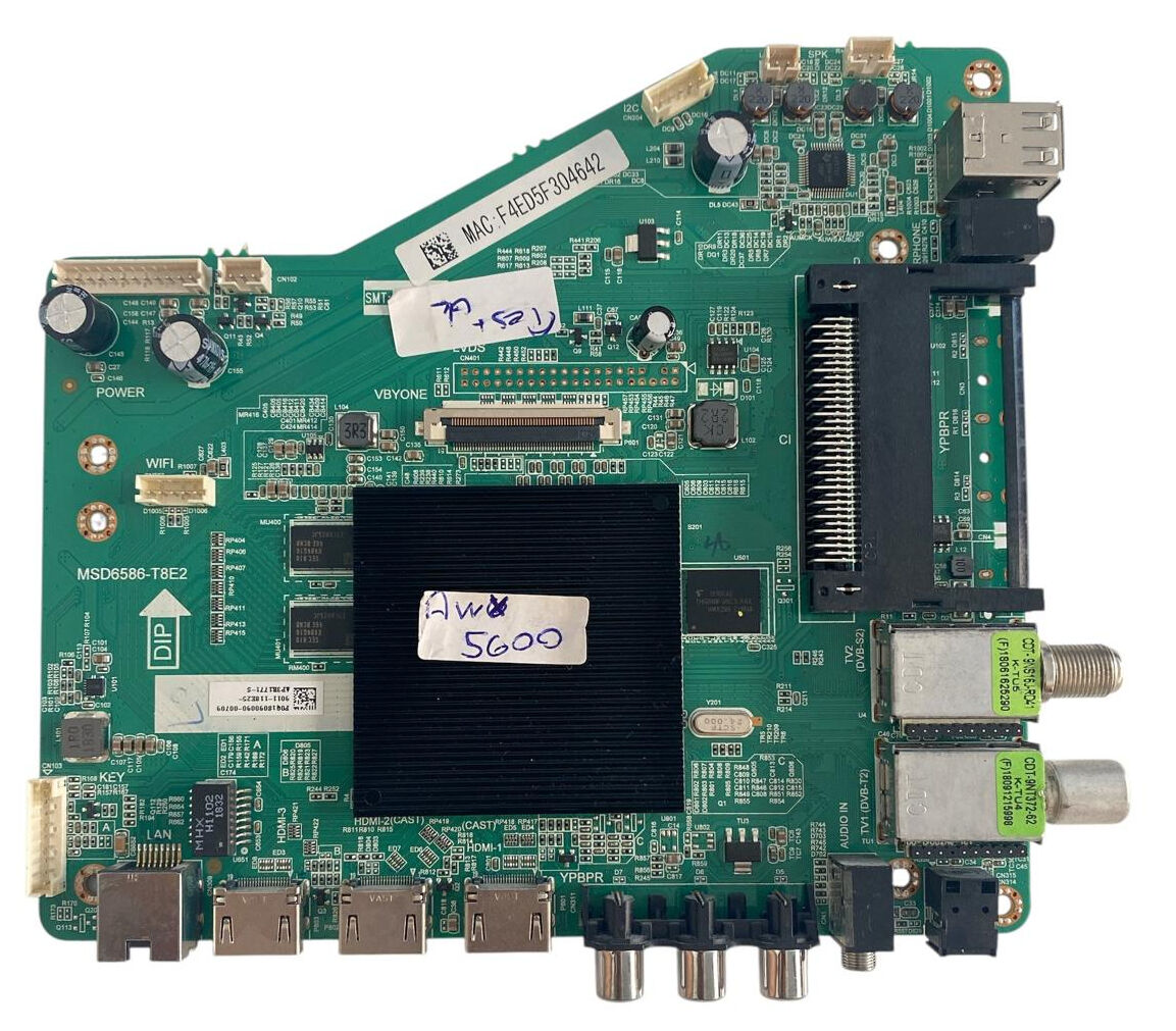 Awox U5600STR 4K Smart TV Ana Kart Orijinal MSD6586-T8E2 U5600 Main Board