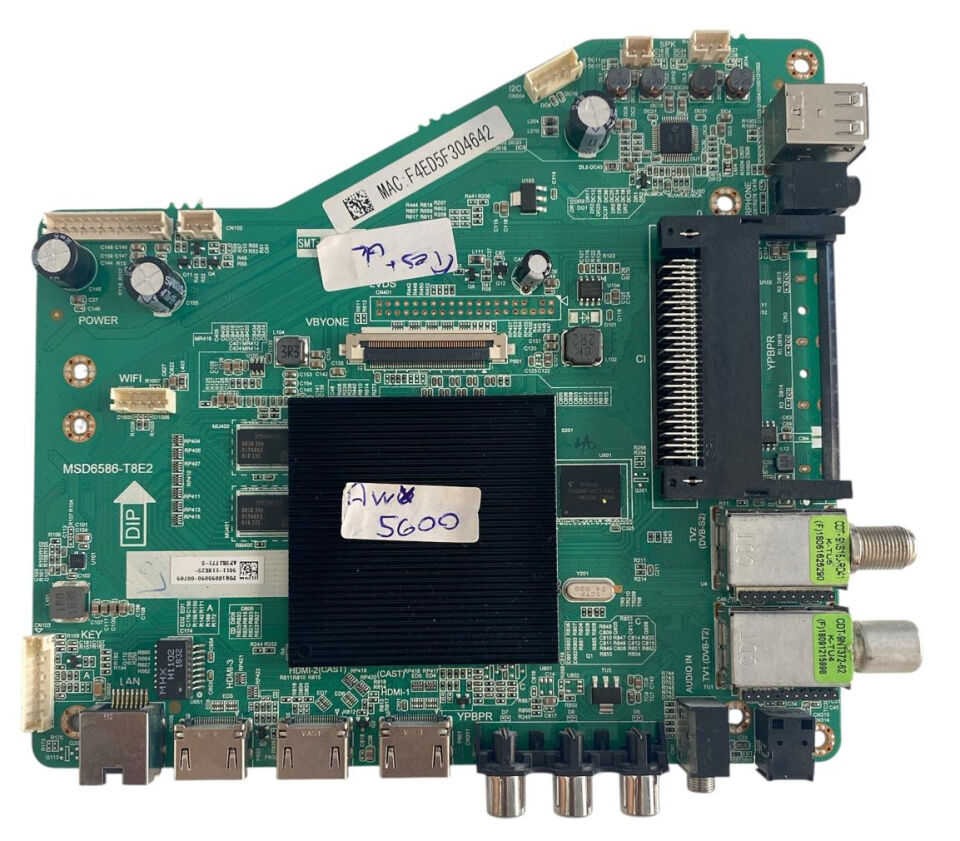 Awox U5600STR 4K Smart TV Ana Kart Orijinal MSD6586-T8E2 U5600 Main Board