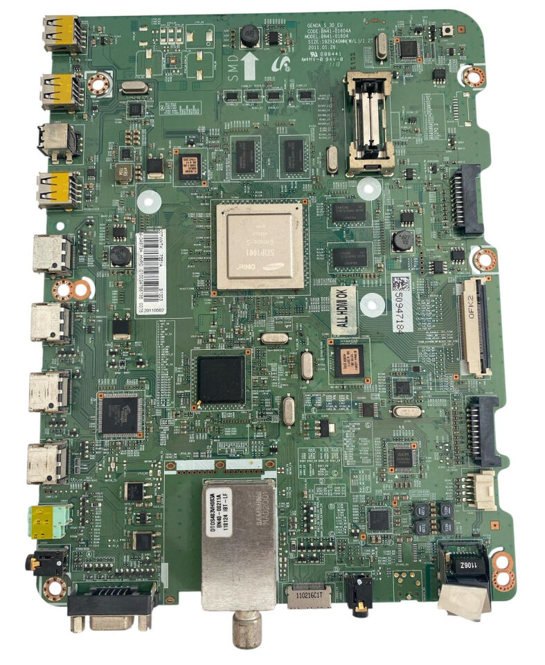 Samsung 46'' 3D Smart LED TV Ana Kart (Main Board) - BN41-01604A BN94-04973A UE46D6000WKTK Orijinal