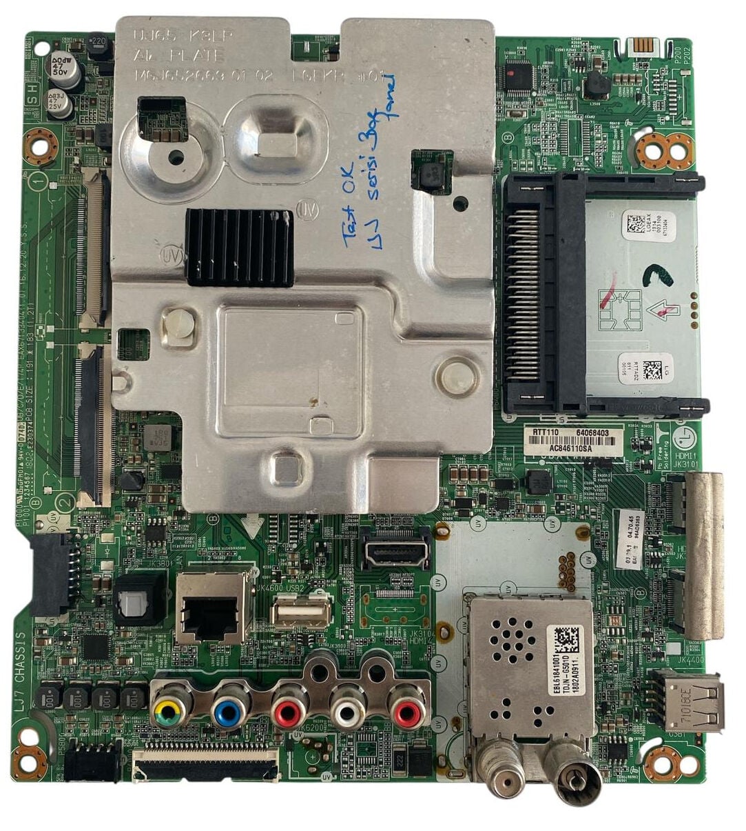 LG 49UJ701V Ana Kart Orijinal EAX67133404(1.0) EBU64068403 BOE Panel LJ7 Main Board
