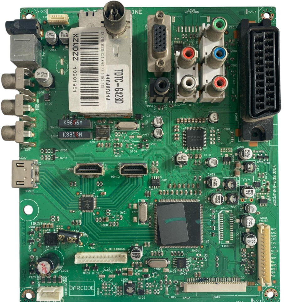 Arçelik Beko 32 inç Ana Kart Orijinal YRQ190R-8 XZWDZZ 10601951 Main Board