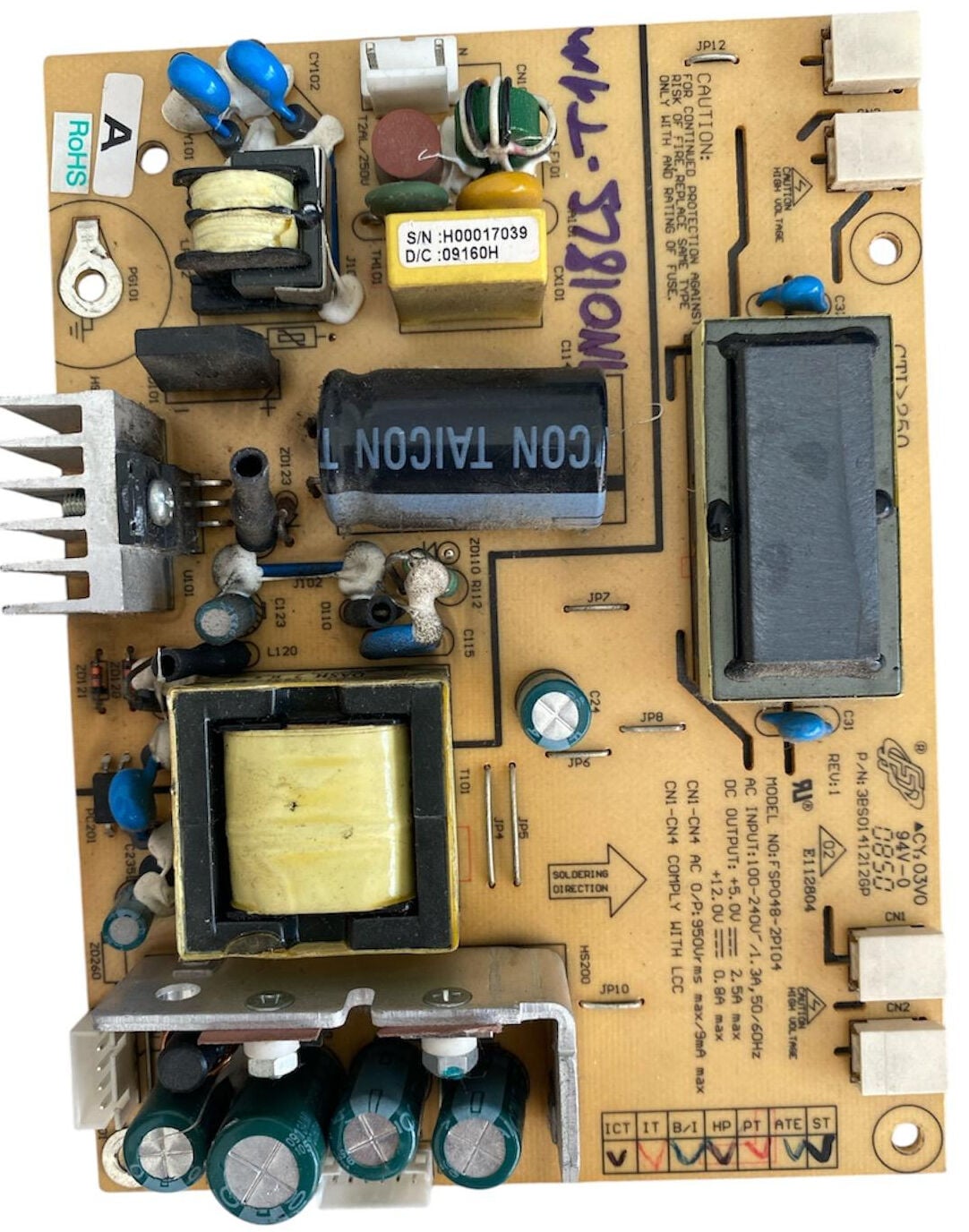 FSP048-2PI04 Power Supply Sunny SN022LS-T1M SN022L1-T1 LCD TV Besleme Kartı 3BS0141212GP