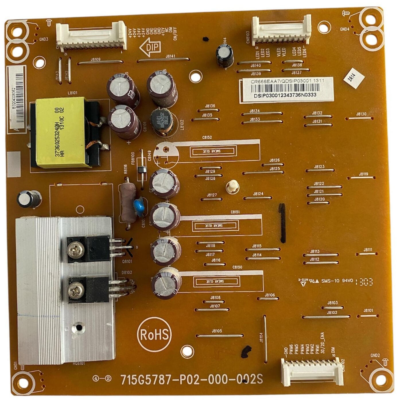 Philips 42PFL5008K/12 Besleme Kartı Orijinal 715G5787-P02-000-002S Power Board