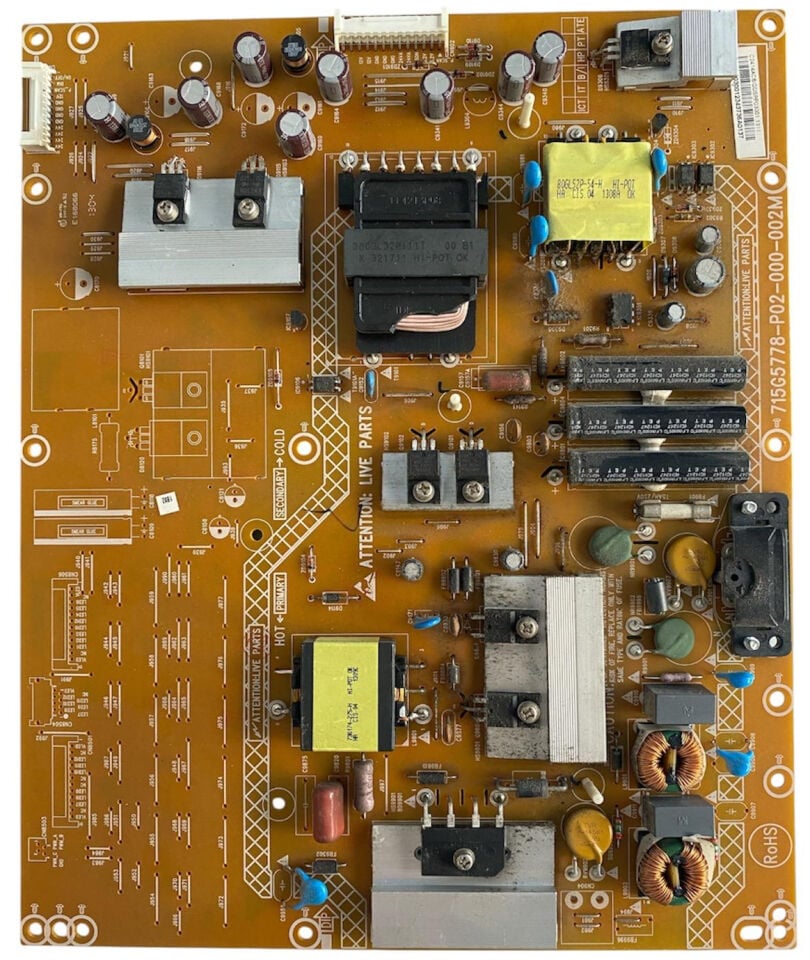 Philips 46PFL4418K/12 Besleme Kartı Orijinal 715G5778-P02-000-002M PLDF-P202A Power Board