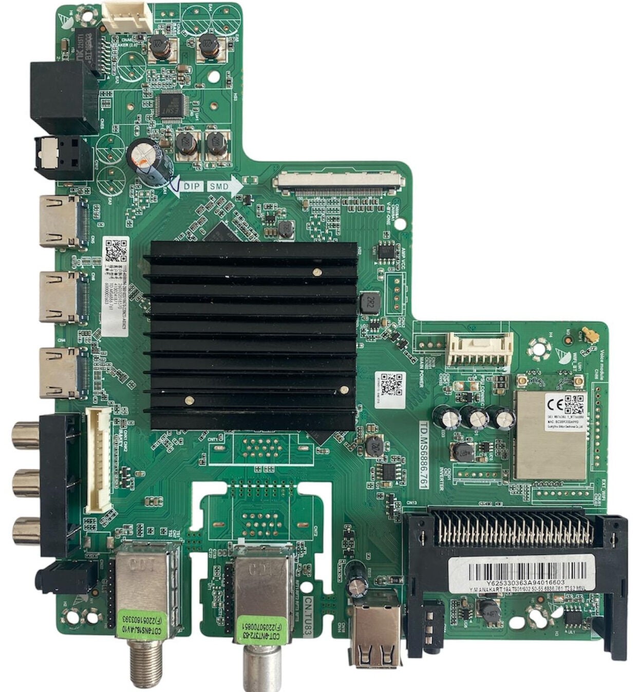 AWOX 50'' 55'' 4K Smart TV Ana Kart Orijinal TD.MS6886.761 Main Board