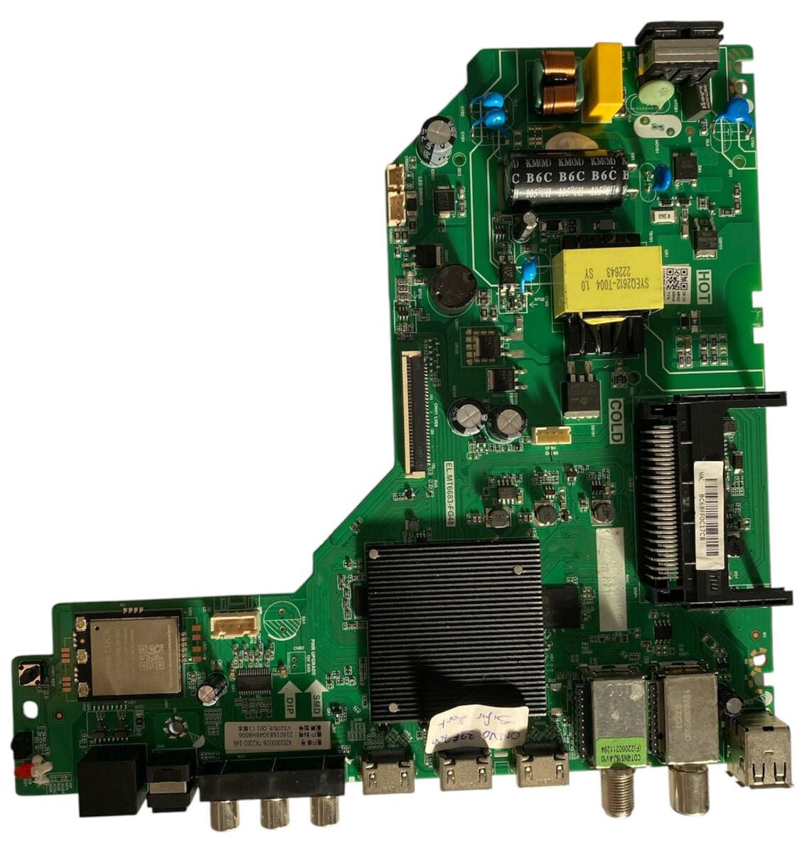 Onvo 32'' HD Android Smart LED TV Sıfır Combo Ana Kart (Beslemeli Main Board) - EL.MT6683-FG48 OV32F700 Orijinal