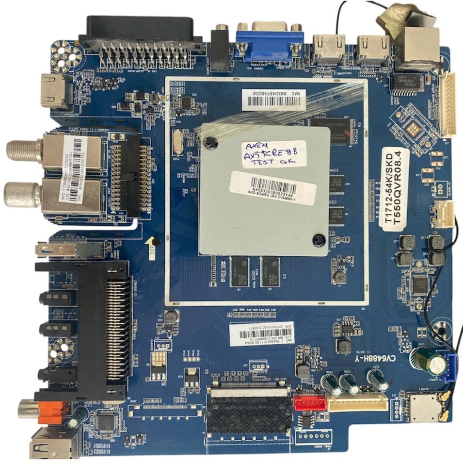 Axen AX55CRE88 55'' 4K Smart TV Ana Kart Orijinal CV6488H-Y Main Board
