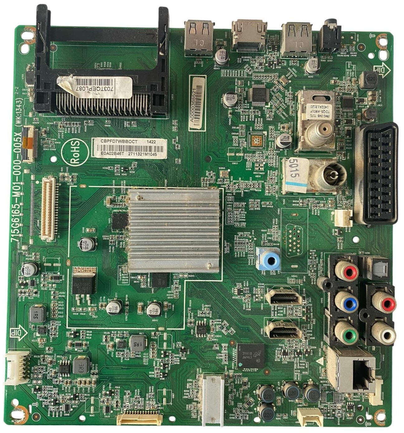 Philips 40PFK6309 42PFK6309 Smart 3D TV Ana Kart Orijinal 715G6165-M01-000-005X Main Board