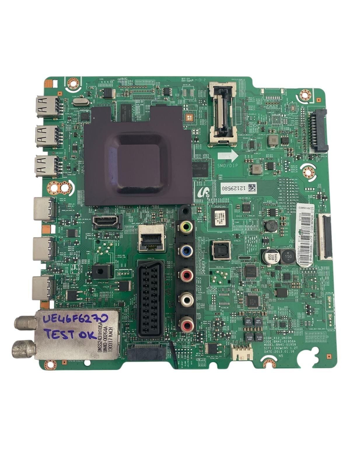 Samsung 46'' Full HD Smart LED TV Ana Kart (Main Board) - BN41-01958A / BN41-01958 UE46F6270SS (BN94-06285U) Orijinal