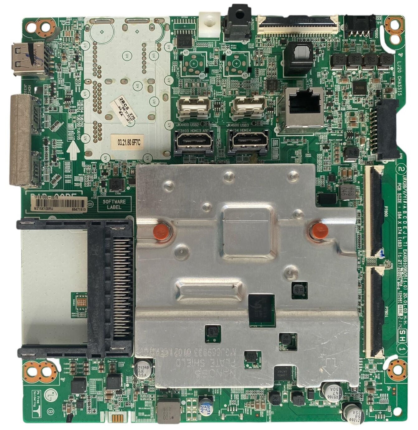 LG 43UN7300 50UN7300 55UN7300 4K Smart TV Ana Kart Orijinal EAX69109605 (1.0) Main Board