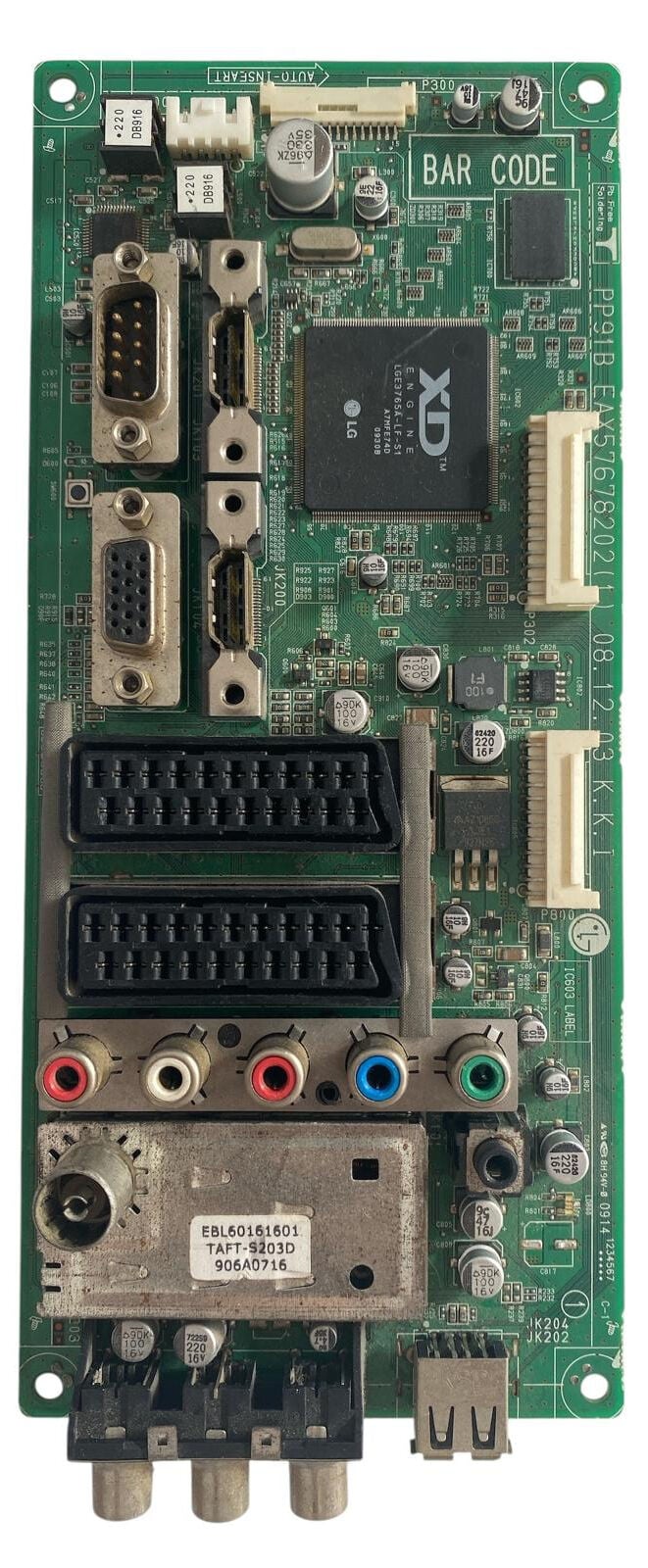 LG 42'' HD Ready Plazma TV Ana Kart (Main Board) - EAX57678202(1) / EBT60319002 42PQ200R Orijinal