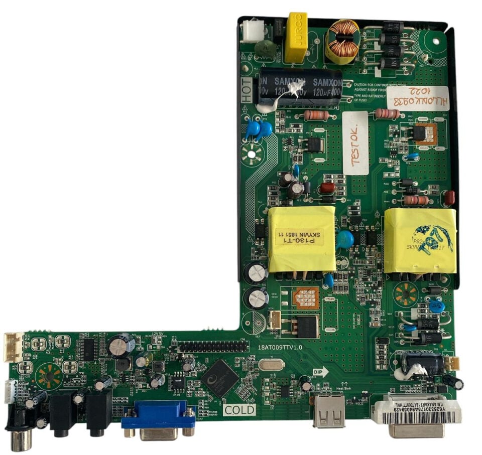 Hi-Level 40'' Full HD LED TV Ana Kart + Besleme Kartı Combo (Main Board) - 18AT009TTV1.0 / HL40DLK0938 / HL40DLK09381022 Orijinal