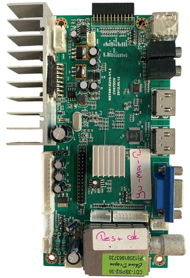 Universal / Yumatu TV Ana Kart Orijinal MST6M182VG-V1.2 CVATECH Main Board