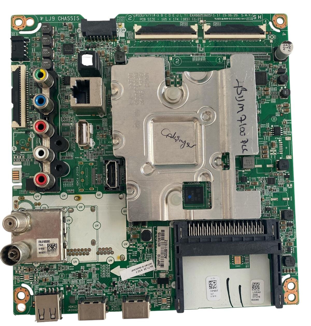 LG 43'' 4K UHD Smart LED TV Ana Kart (Main Board) - EAX68253605(1.1) / EBT65708715 / LG 43UM7100PLB (HC430DGG-SLWL3-9111 Panel Uyumlu) Orijinal
