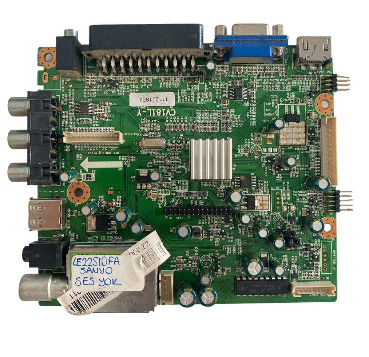Sanyo 22'' Full HD / HD Ready LED TV Ana Kart (Main Board) - CV181L-Y / SANYO LE22S10FA Orijinal