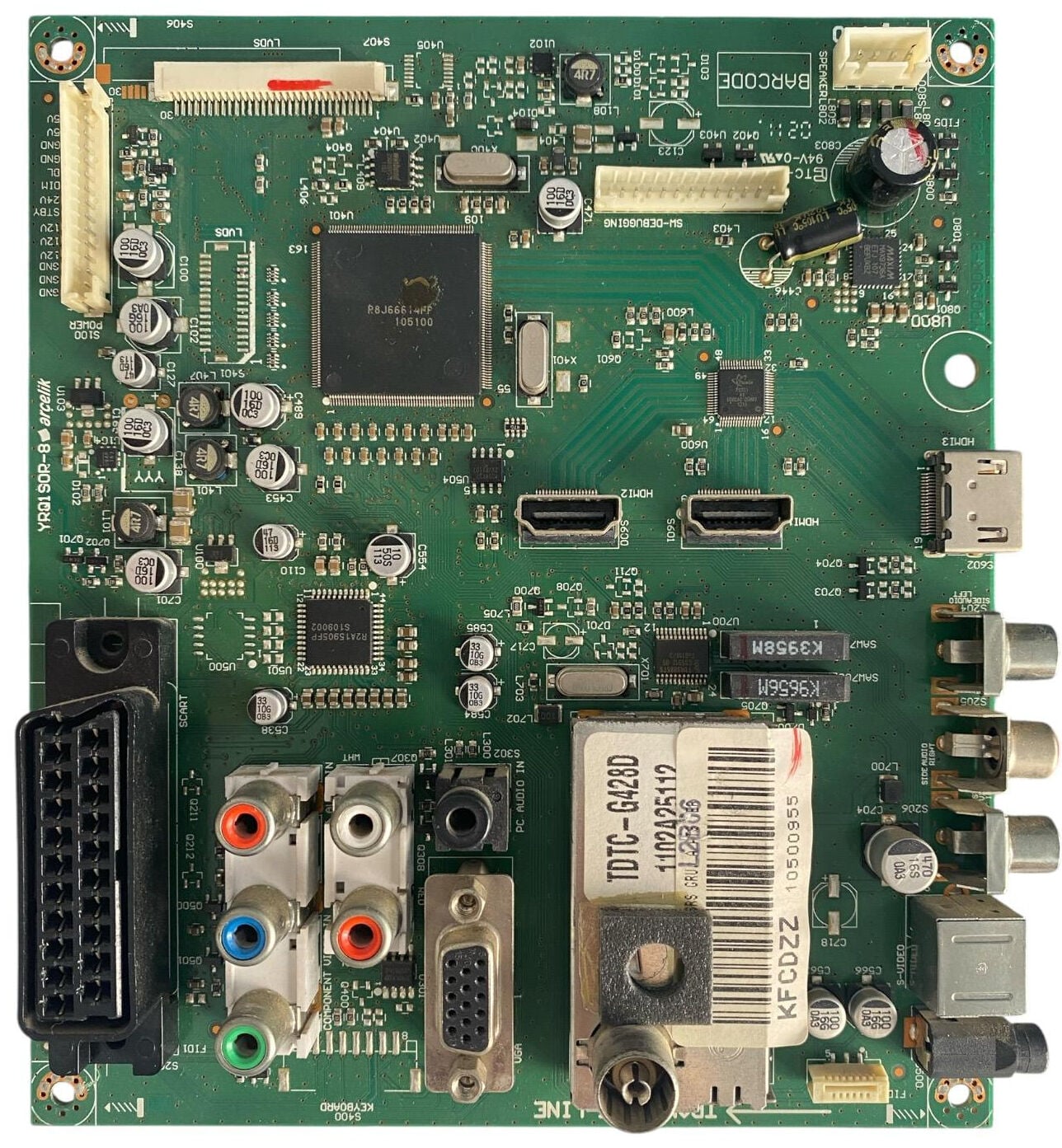 Arçelik TV Ana Kart Orijinal YRQ1S0R-8 (YRQ1S0R-8 Arçelik) Main Board