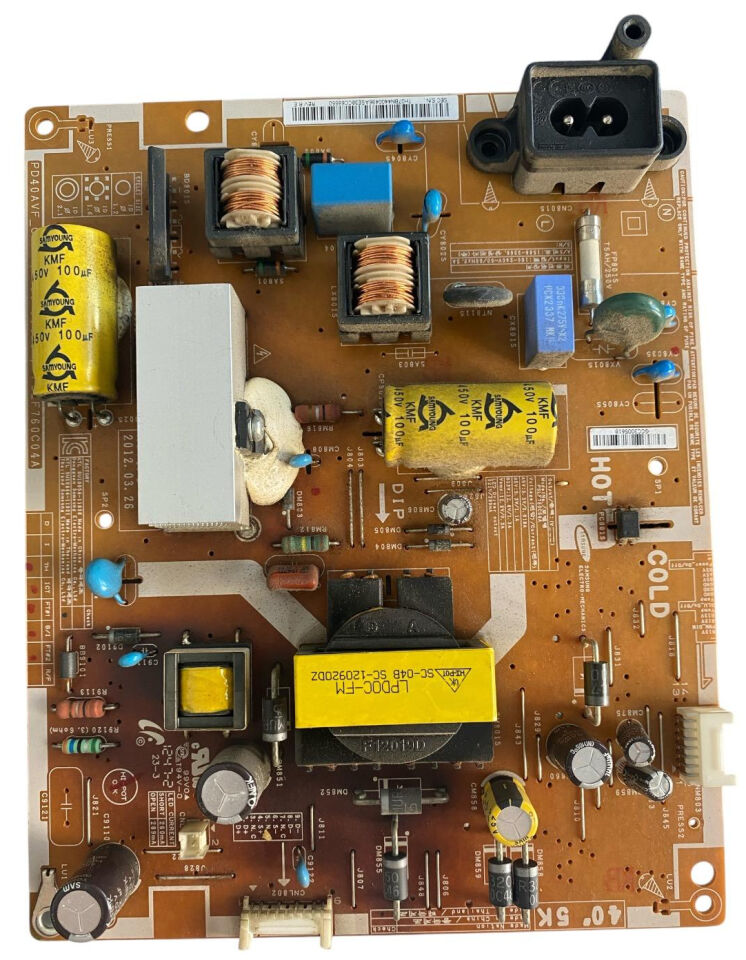 Samsung UE40EH5000 TV Besleme Kartı Orijinal BN44-00496A PD40AVF_CHS Power Supply