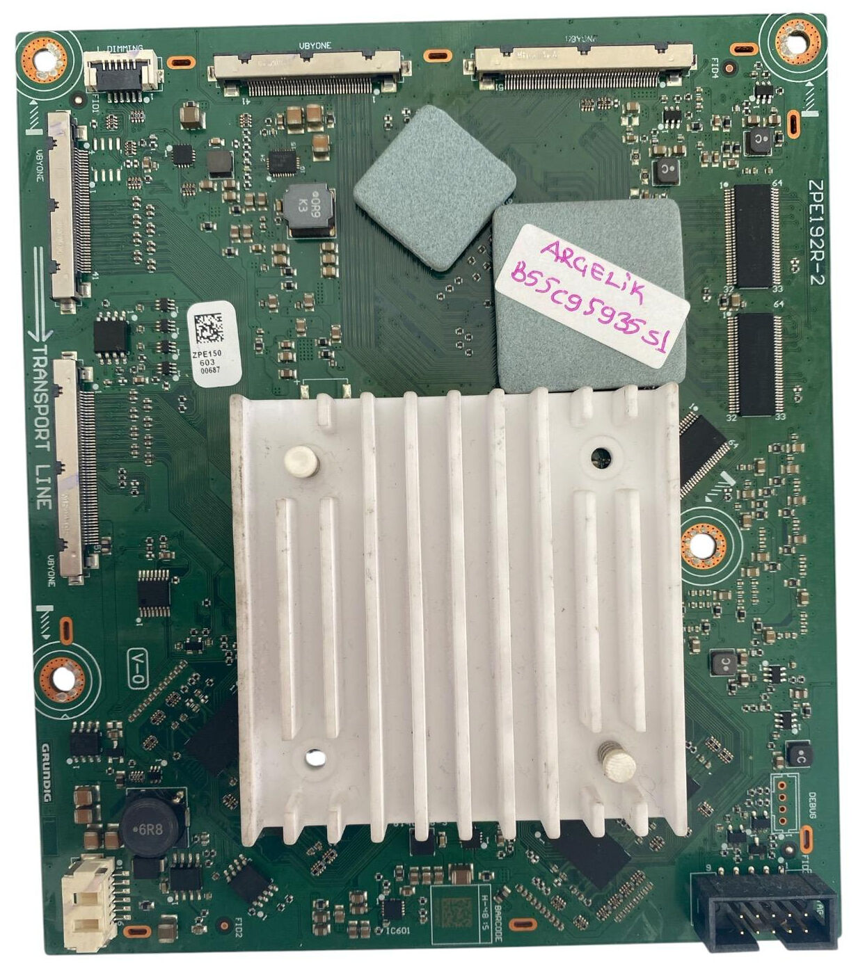 Arçelik Grundig TV T-Con Kartı Orijinal ZPE192R-2 B55C95935S1 Panel Board