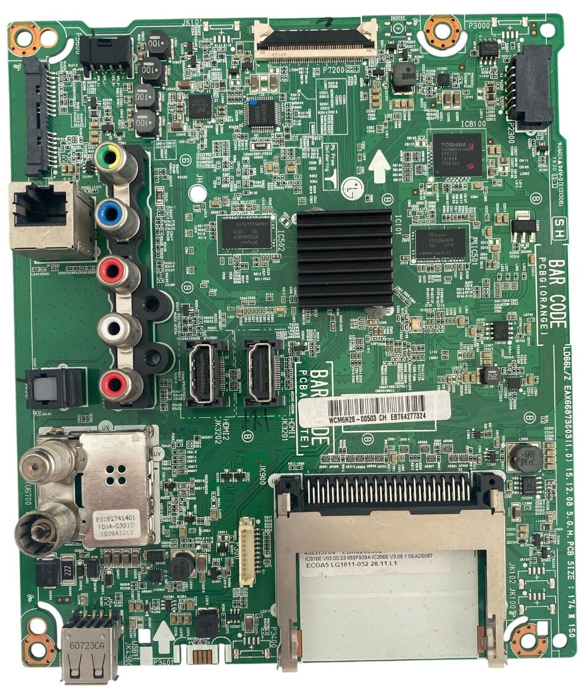 LG Smart TV Ana Kart Orijinal EAX66873003 (1.0) EBT64277324 Main Board