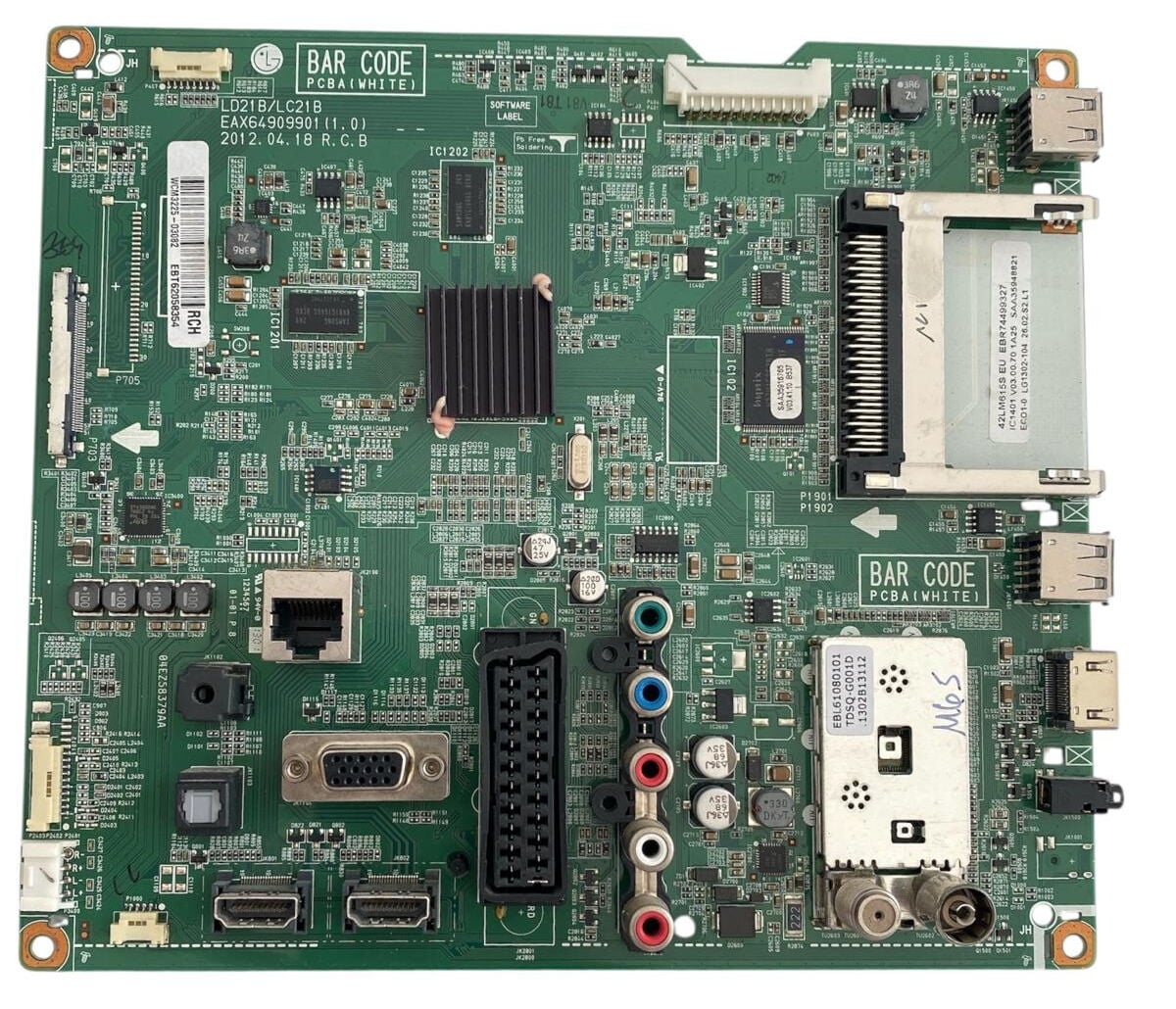 LG 47'' 3D Full HD LED TV Ana Kart (Main Board) - EAX64909901(1.0) / EBT62058354 / LG 47LM615S (LC470EUE Panel Uyumlu) Orijinal