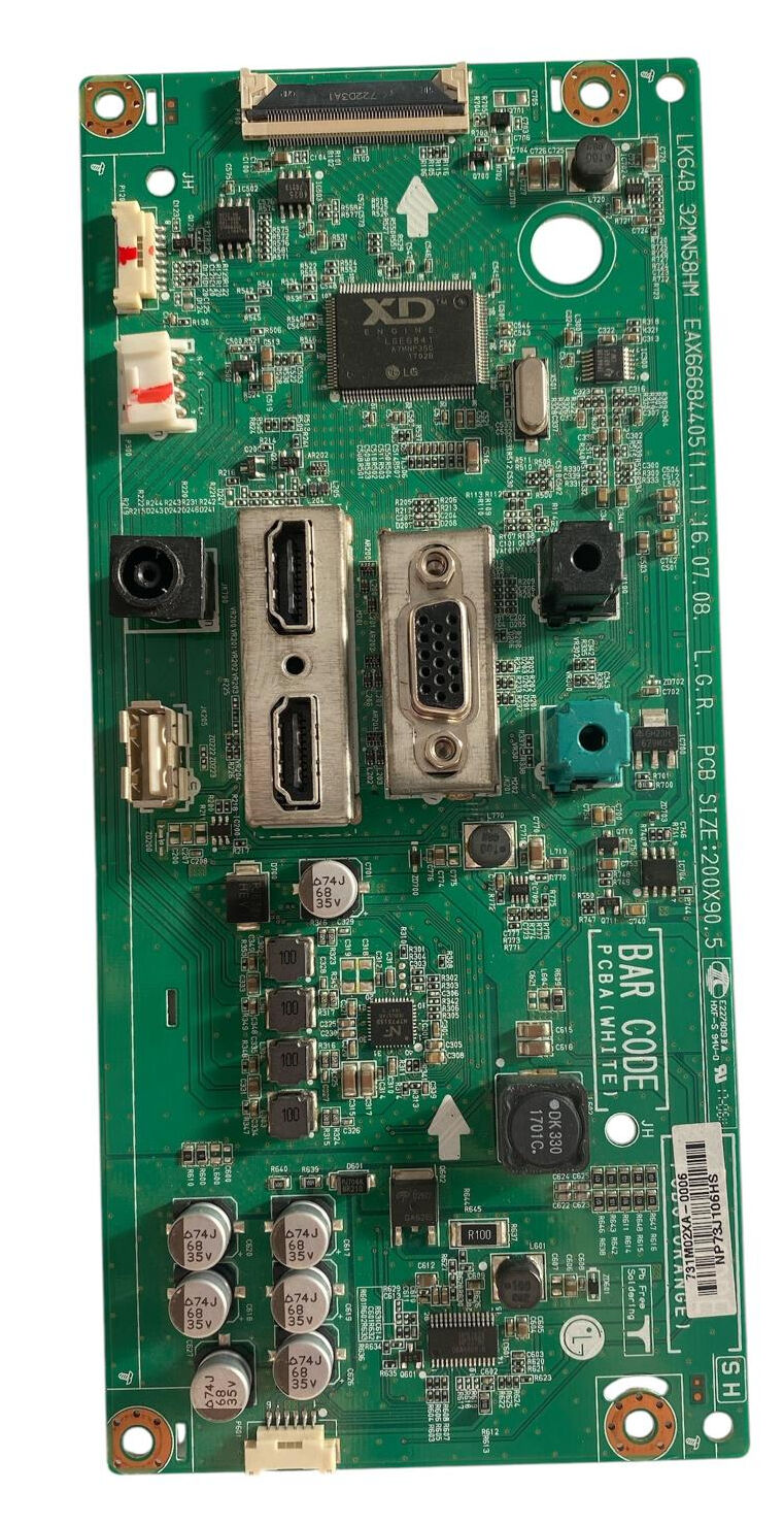 LG 32'' Full HD LED TV / Monitör Ana Kart (Main Board) - EAX66684405 (1.1) / LK64B / LG 32MN58HM / 32MN58HM-P Orijinal