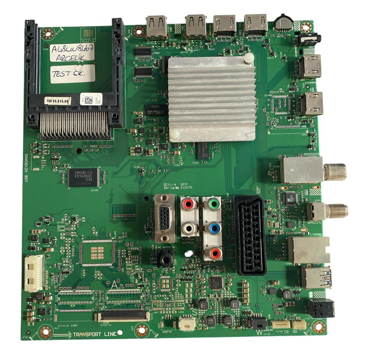 Arçelik / Beko 48'' 4K UHD LED TV Ana Kart (Main Board) - F5BBZZ / ZDS190R-6 / Arçelik A48 LB 8467 Orijinal