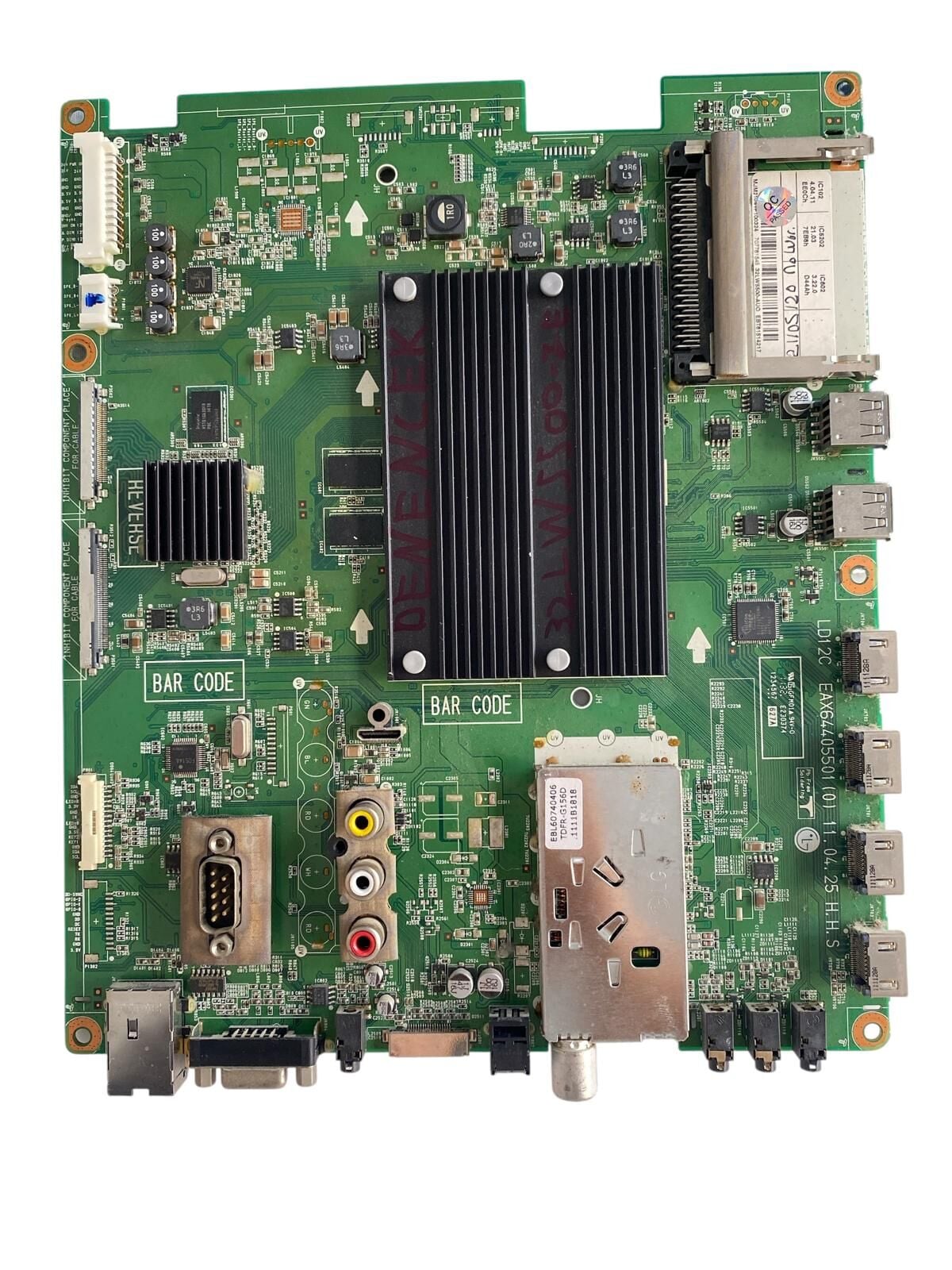 LG 32'' 3D Smart LED TV Ana Kart (Main Board) - EAX64405501 (0) / EBT61514217 / LG 32LW5500-ZE Orijinal