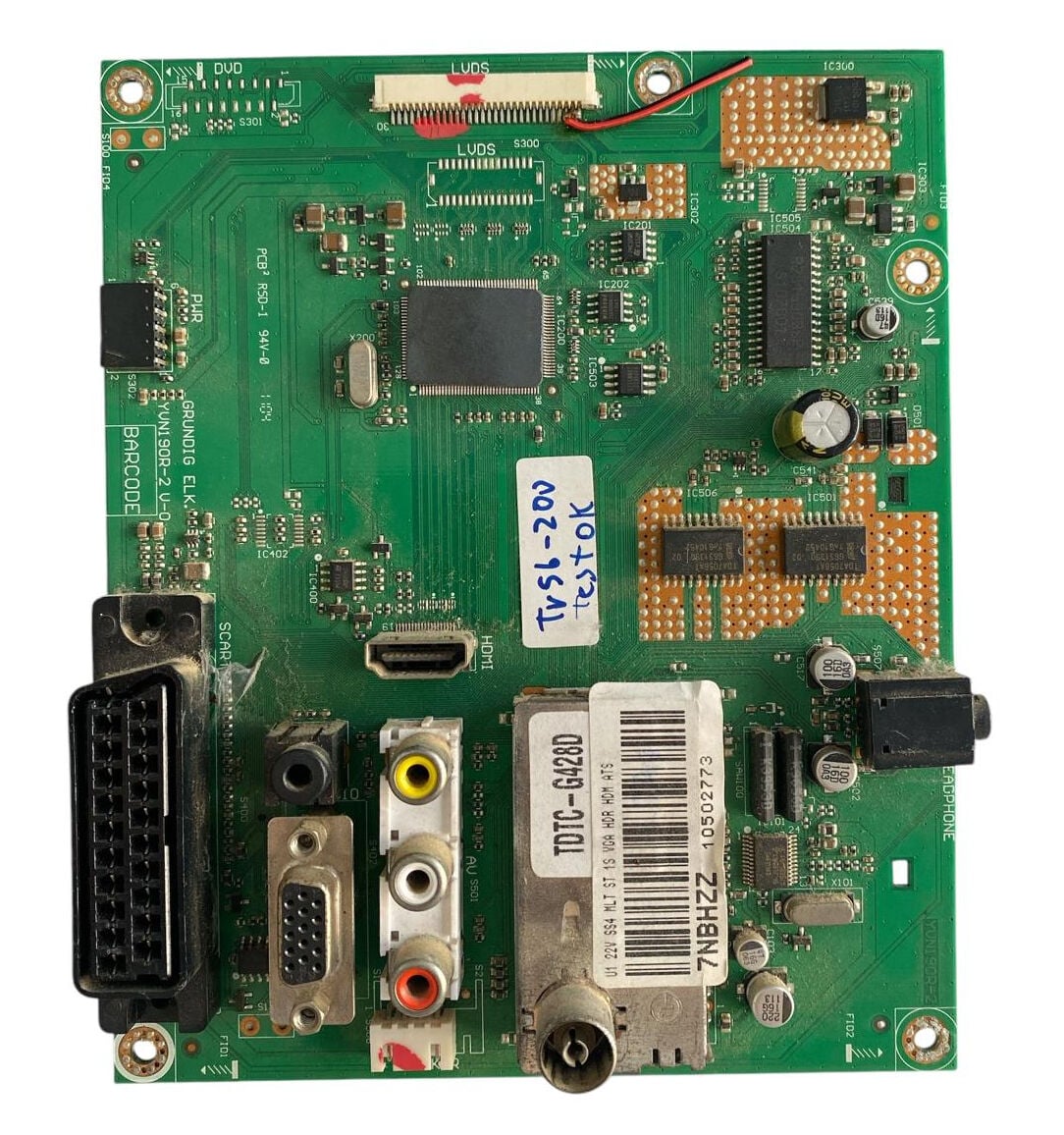 Arçelik / Grundig 22'' HD LED TV Ana Kart (Main Board) - YVN190R-2 / ABM AZZ / Arçelik TV 56-200 HD Orijinal