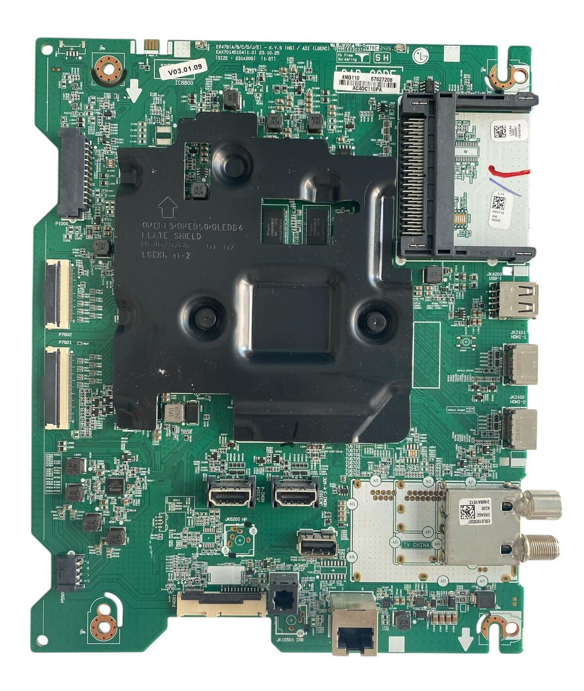 LG 77'' B4 Serisi 4K OLED TV Ana Kart (Main Board) - EAX70145104 / EBU67677901 / LG OLED77B46LA Orijinal