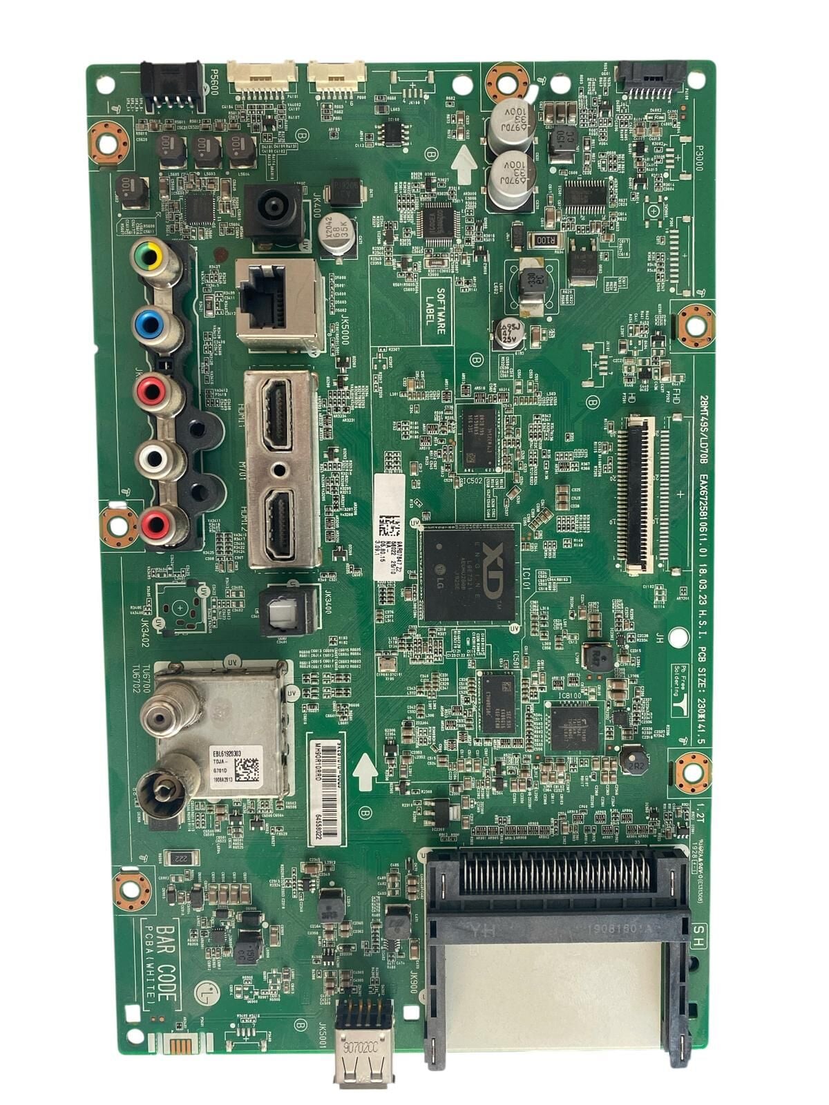 LG 28'' HD Ready Smart Monitör & TV Ana Kart (Main Board) - EAX67258106 / ULEBT010-0041 / LG 28TL510S Orijinal