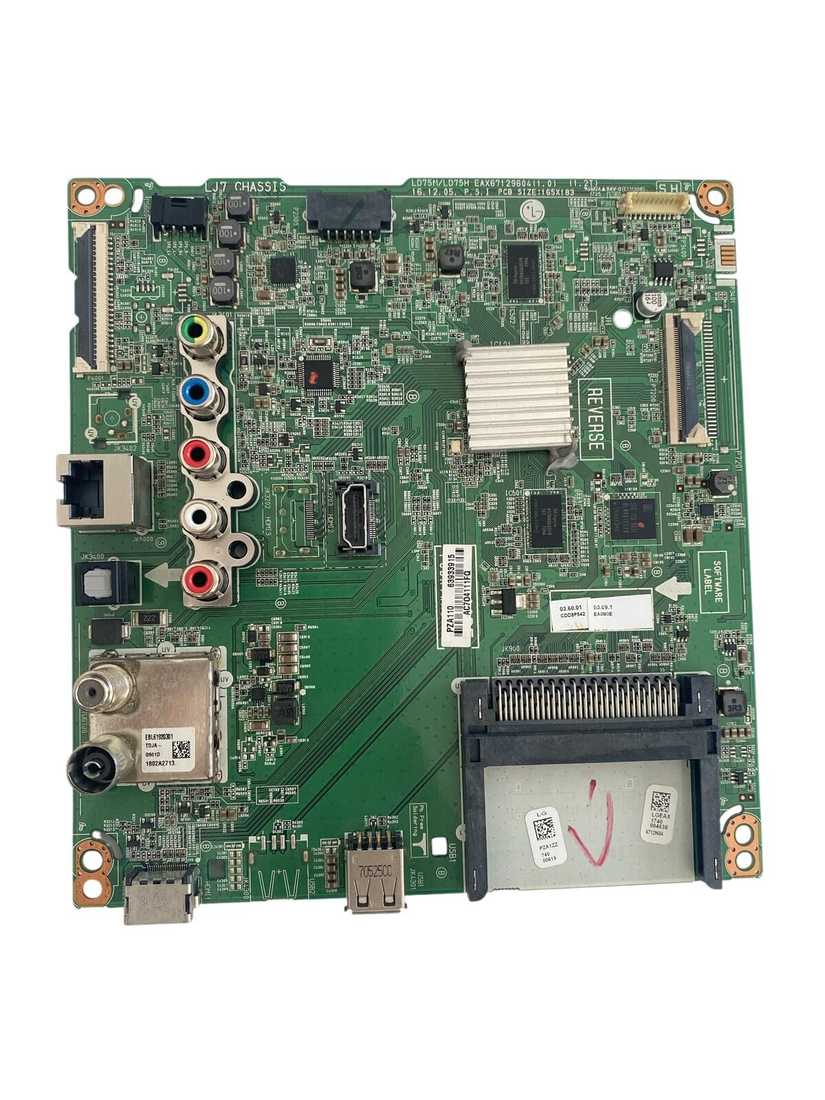LG 49'' Full HD Smart LED TV Ana Kart (Main Board) - EAX67129604 / 63933914 / LG 49LJ594V-ZA Orijinal