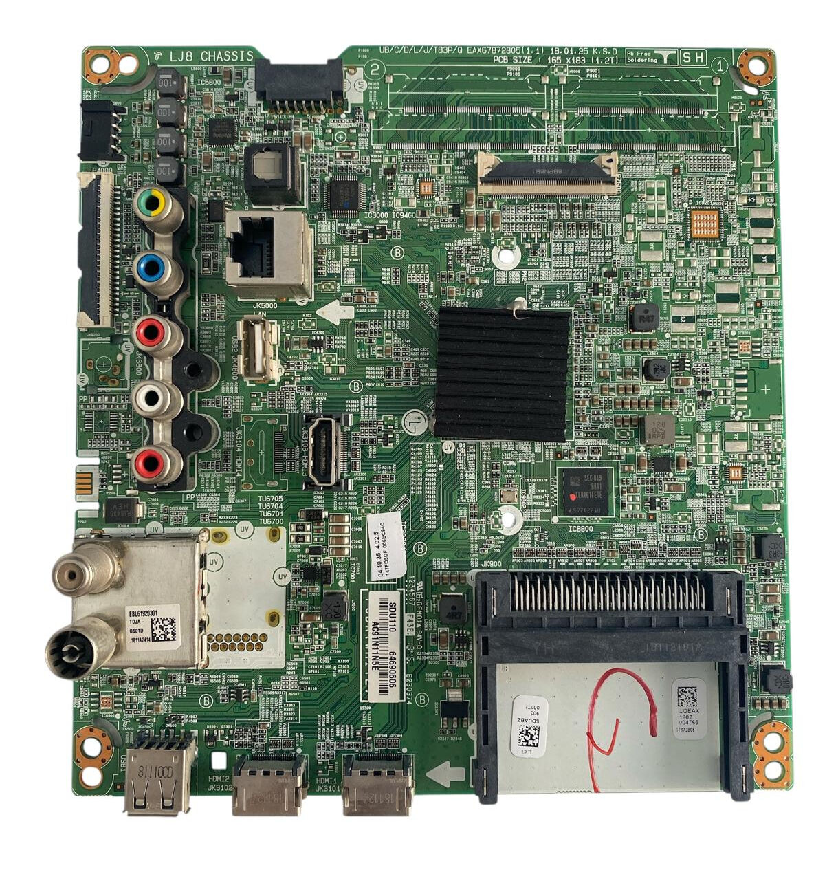 LG 4K Smart LED TV Ana Kart (Main Board) - EAX67872805 / LG LJ8 Şase Orijinal