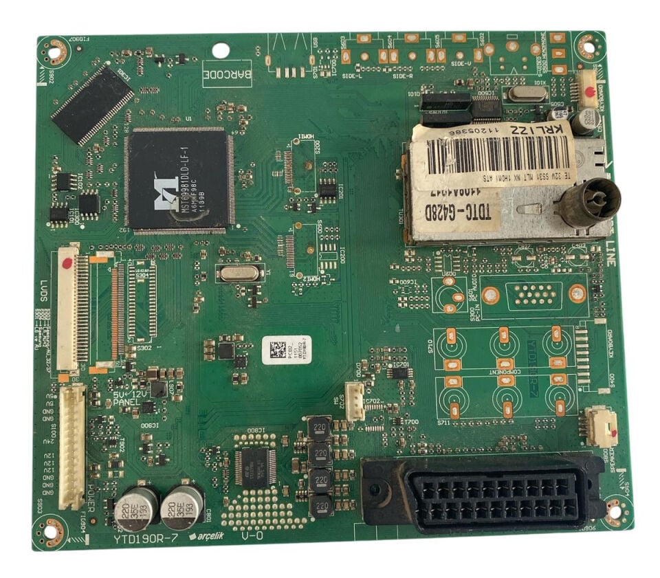 Arçelik 32'' HD/FHD LCD LED TV Ana Kart (Main Board) - YTD190R-7 / A32-LCH-0B / LTA320AP05 Orijinal